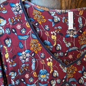 Boho chic Large long sleeve dress